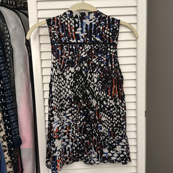 Parker Abstract Print Silk Blouse - Picture 3 of 4